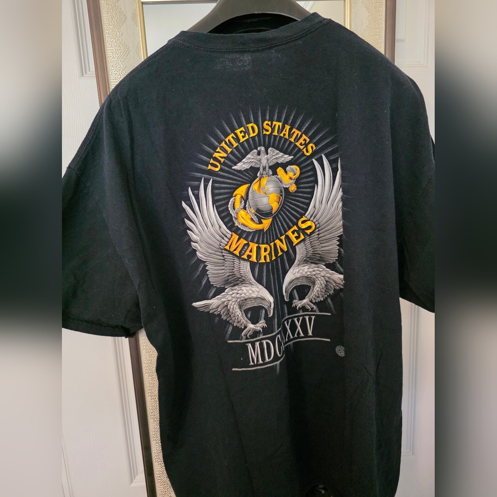 Vintage United States Marines Black T-Shirt